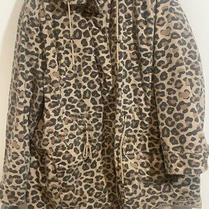 Signature by Levi Strauss Leopard Print Utility Jacket